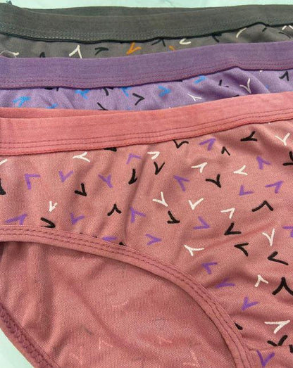 HRNIN SEC® - PRISHA PRINTED PANTY (PACK OF 3)