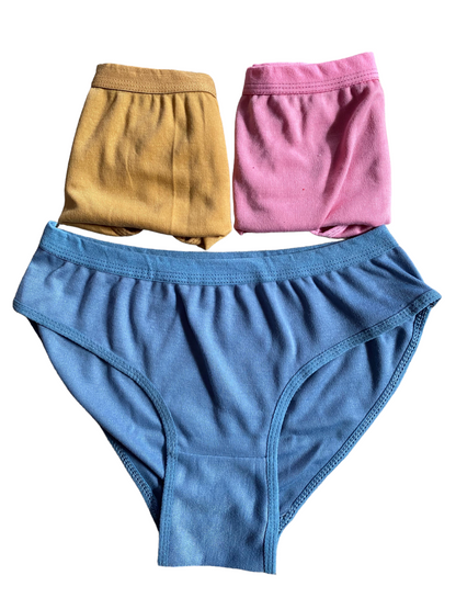 HRNIN SEC® -  PLAIN INTERLOCK PANTY (PACK OF 3)