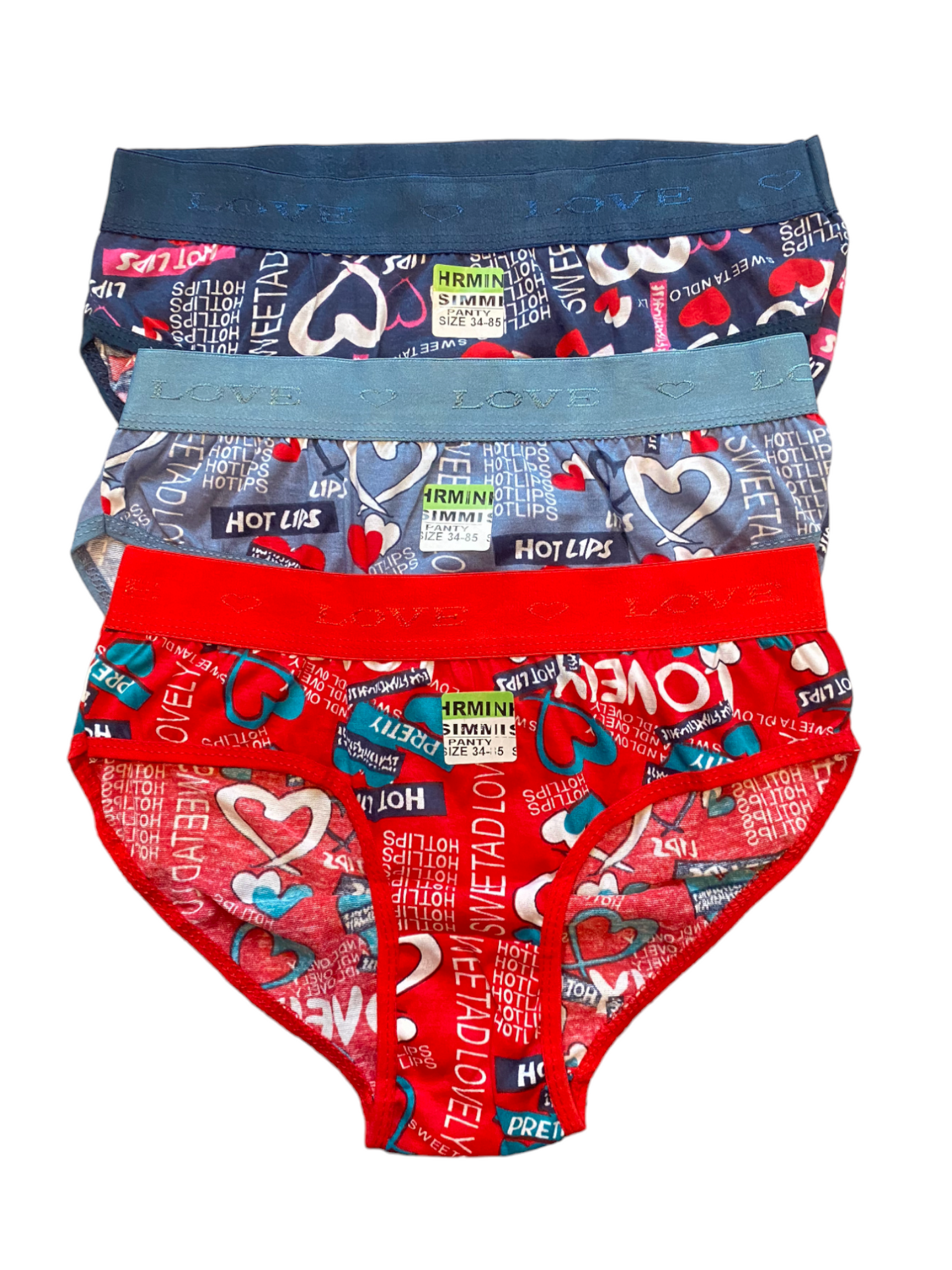 HRNIN SEC® - LOVE PRINTED PANTY (PACK OF 3)